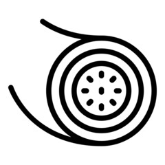 Poster - Computer fiber icon outline vector. Optic cable. Internet network
