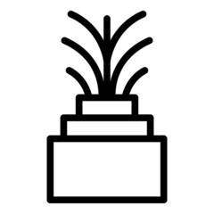 Poster - Light fiber icon outline vector. Optic cable. Internet network