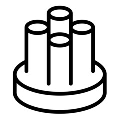 Poster - Broadband fiber icon outline vector. Optic cable. Internet network