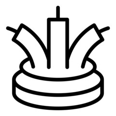 Poster - Technology fiber icon outline vector. Optic cable. Internet network