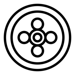 Poster - Fiber connection icon outline vector. Optic cable. Internet network