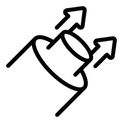 Poster - Fast net connect icon outline vector. Fiber optic. Internet network
