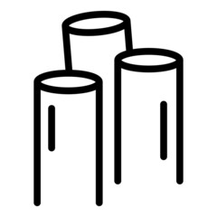 Poster - Fibre wire icon outline vector. Fiber optic. Internet cable