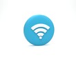 © 3D Icon - 3D rendering, 3D illustration. Icon Wi-Fi, wireless internet network symbol on white background. Minimal concept.