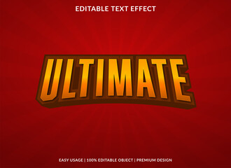Poster - ultimate text effect editable template with abstract style use for business brand and logo