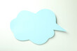 canvas print picture - Speech bubble on white background, space for text