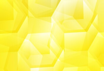 Light Yellow vector layout with hexagonal shapes.