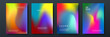 © SyahCreation - Blurred backgrounds set with modern abstract blurred color gradient patterns. Smooth templates collection for brochures, posters, banners, flyers and cards. Vector illustration.