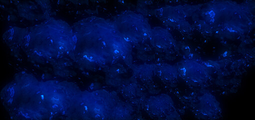 cosmic space background with a blue purple nebula and stars wallpaper.