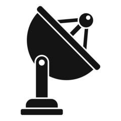 Poster - Satellite control icon simple vector. Tv center