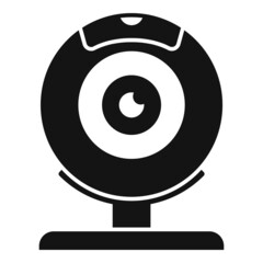 Poster - Web camera control icon simple vector. Data system