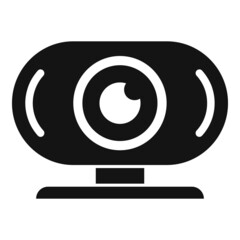 Poster - Server camera control icon simple vector. Data center