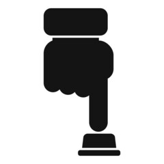 Poster - Button control icon simple vector. Work remote