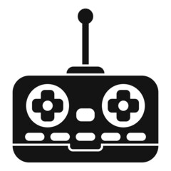 Poster - Air joystick control icon simple vector. Data system