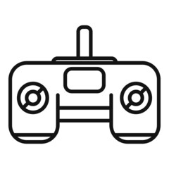 Poster - Joystick control icon outline vector. Data center