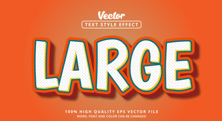 Poster - Editable text effects, text Large layered style and color combination modern style