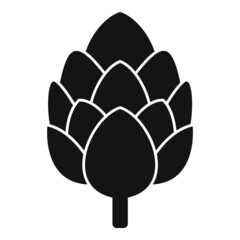 Canvas Print - Agriculture artichoke icon simple vector. Food plant