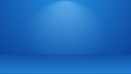 Wall Mural - blue studio scene with blank gradient color lighting effect background for product display advertise