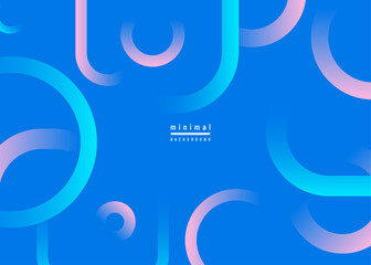 Fototapete - Minimal abstract geometric vector background. Simple pattern with