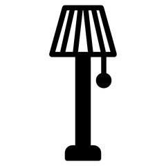 Sticker - lamp glyph icon