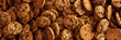 © Robert Kneschke - Viele Chocolate Chip Cookies als Panorama Hintergrund