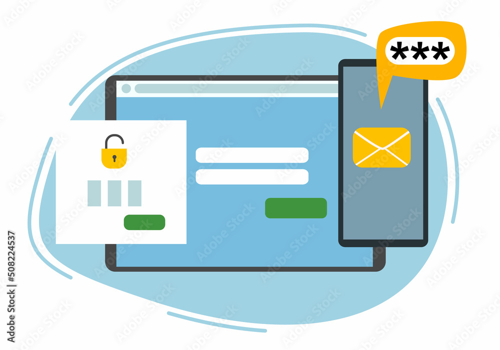 Two-factor authentication security. Notification of login confirmation ...