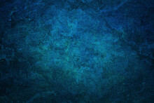 Blue Grunge Concrete Wall Texture Background. Blue Abstract Grunge Textures Wall Background.