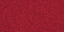 Abstract Dark Red Digitally Generated Surface Pattern Design, Generative Art Texture - Background In Editable Vector Format