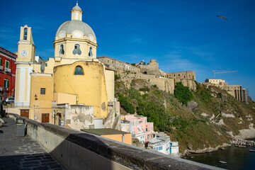 Wall Mural - Church view of Procida