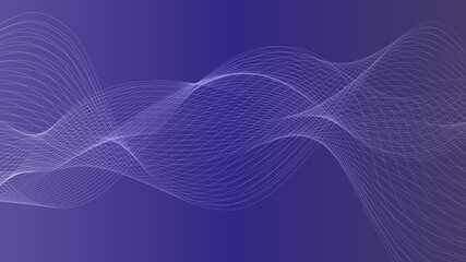Poster - Abstract futuristic wavy stripes. Abstract wavy stroke lines. Vector illustration.