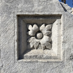 Wall Mural - Historical artifacts in the ancient city of Turkey. View of remaining elements in ancient city of Antalya province, Turkey