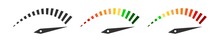 Performance Measurement Icon. Color Tachometer Symbol. Sign Accelerate Speed Vector.