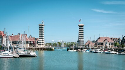 Wall Mural - Port de plaisance de Deauville-Trouville, Normandie, France