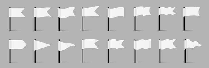 Poster - silhouette set icon flag for decoration graphic. vector illustration
