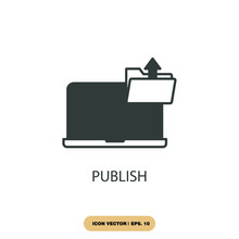 Publish Icons  Symbol Vector Elements For Infographic Web