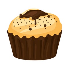 Wall Mural - baked cupcake design