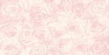 Fototapeta  - Tekstura z motywem róż w kolorze pudrowego różu. Grafika cyfrowa przeznaczona do druku na tkaninie, ozdobnym papierze, wizytówkach, zaproszeniach, tapecie tle fotograficznym