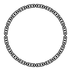 Wall Mural - art pattern circle frame