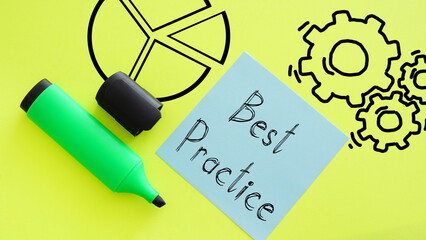 Poster - Best practice is shown using the text