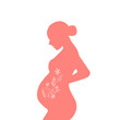 © Nataliia Shelyaga - Pregnant woman holds her belly. Pregnancy resources type. Happy pregnancy. Cute vector illustration in flat style