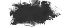 Black And White Abstract Grunge Paint Texture Background.	
