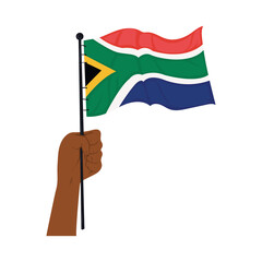 Sticker - african flag illustration