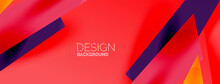 Background Abstract Overlapping Shapes. Minimal Composition Vector Illustration For Wallpaper Banner Background Or Landing Page