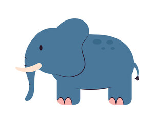 Sticker - cute elephant icon