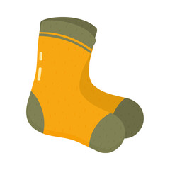 Sticker - yellow socks icon