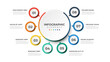 circular layout diagram with 8 list of steps, circular layout diagram infographic element template