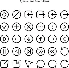 Poster - Set of arrow. Arrow right icon symbol. Arrow icon flat. Arrow icon set. icon collection.