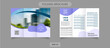 Brochure design template colored drops liquid. The minimal vector illustration of editable layouts. Modern creative covers design templates for trifold brochure or flyer.