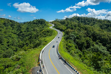 The Zigzag Road Is Similar To The Number 3. This Road Is Built On A Mountain, Past The Forest In Nan, Thailand, So It Will Have Good Scenery, Be Famous, And Have Tourists Who Come To Take Pictures.