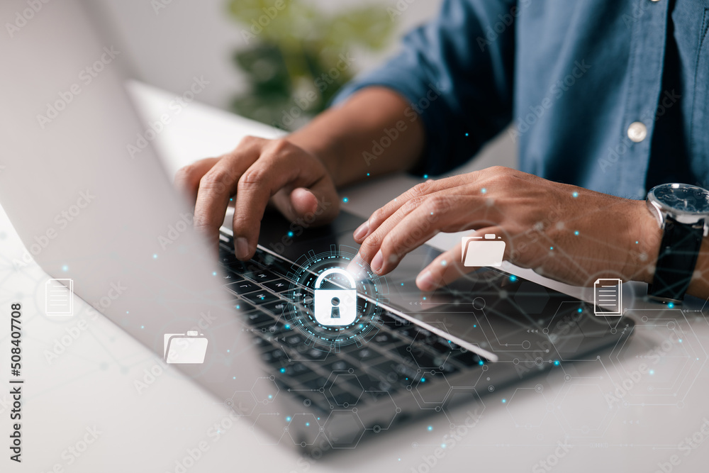 Concept of document security. System for document management (DMS ...
